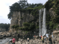 Jeongbang Waterfall landscape