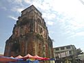 Sinking bell tower of Laoag