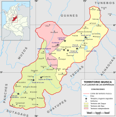 Mapa del Territorio Muisca