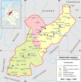 Mapa del Territorio Muisca