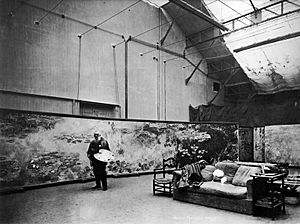 Monet in his studio