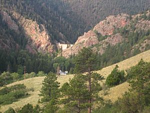 Mountain valley at Cimarron Canyon State Park (NM) Picture 1987