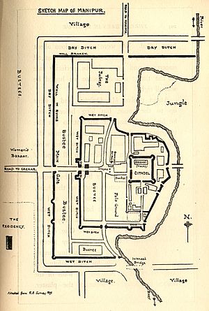 Sketch map of Manipur