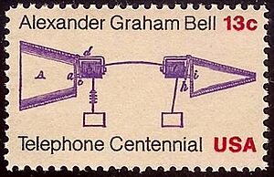 Telephone Centennial Issue 1976-13c