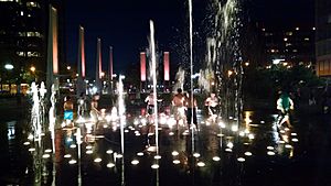 Wharf District Park fountain, Boston