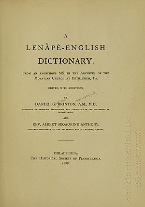 A Lenâpé-English Dictionary