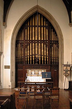 Christ Church, Hampstead Square, London NW3 - Organ - geograph.org.uk - 1678857