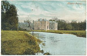 Hitchin Priory 1907 postcard