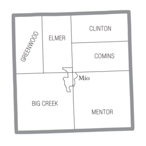 Oscoda County, MI census map