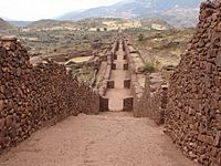 Piquillacta Archaeological site - street