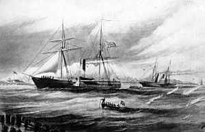 USS Kanawha and runner