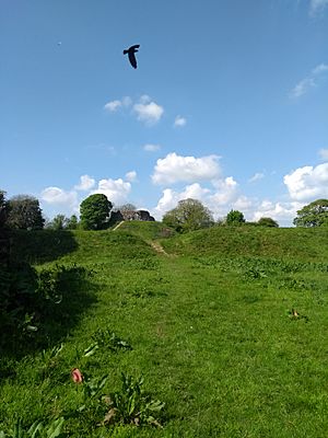 Approach to Wiston Castle, Pembrokeshire