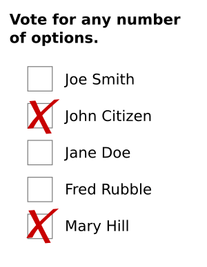 Approval ballot