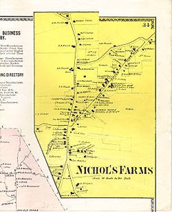 Clark's 1867 Map Nichol's Farms