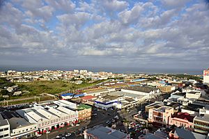 East London, looking toward the sea