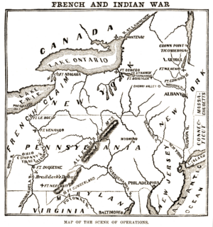 French and Indian War map