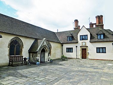 Ilford-hospital-chapel-font-north-exterior