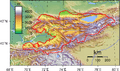 Kyrgyzstan Topography