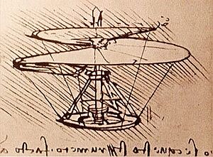 Leonardo da Vinci helicopter