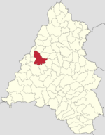 Location within Bihor County