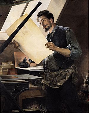 Paul Mathey - Felicien Rops in his Studio