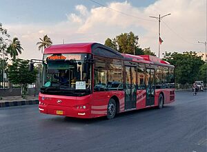 Peoples Bus Service (Red) Karachi