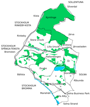 Sundbyberg municipality districts