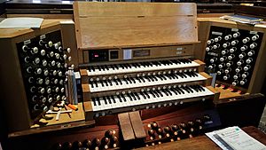 The organ console