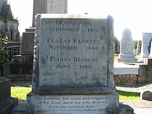 Thomas Ashe's Grave in-English