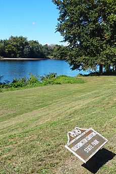 Washington Crossing State Park, NJ view of Delaware River