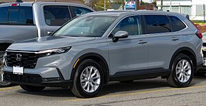 2023 Honda CR-V EX-L in Urban Grey Pearl, Front Left, 10-27-2022