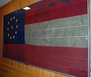 Confederate flag of Fort Jackson, LA, US