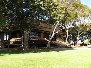 Cypress City Council Chamber, originally designed by William L. Pereira and Associates