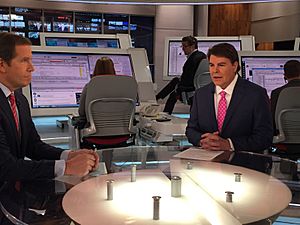 Gregg Jarrett on set at Fox News 2016