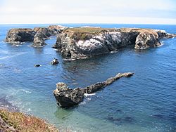 Islands off mendocino