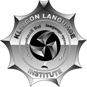 The logo of the Klingon Language Institute