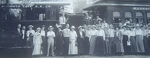 Mammoth Cave railroad passengers