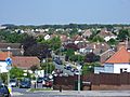 Northward view along Warmdene Road, Patcham (August 2013)