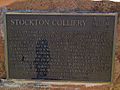 Stockton Colliery Plaque1