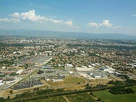 View of the city of Valence