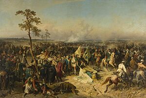 'The Victory at Poltava' by Alexander Evstafyevich Kotzebue, 1862, Hermitage