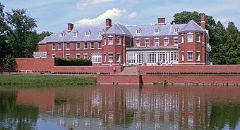 Allerton House and Pond at Allerton Park.jpg