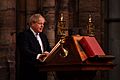 Boris Johnson speaks at Westminster Abbey on 2020 Commonwealth Day