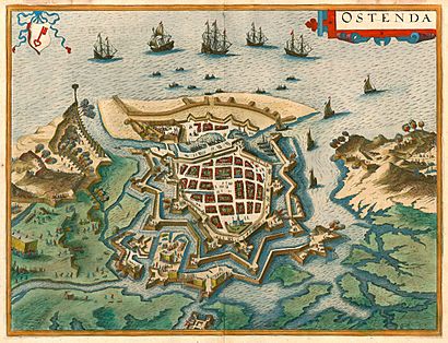 Braun & Hogenberg Ostend 1601