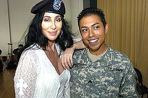 Cher at Landstuhl Regional Medical Center 2006