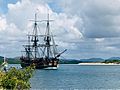 Endeavour replica in Cooktown harbour