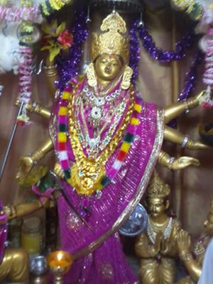 Hinglaj Mata idol at Kadasar