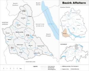 Location of Affoltern District