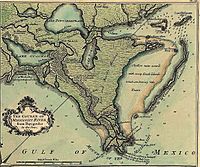 Lake Borgne de la Tour map 1720