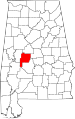 State map highlighting Perry County